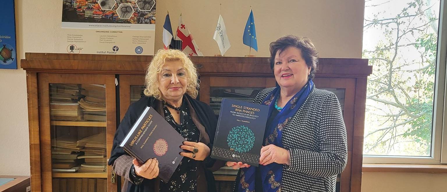 Director of the Academic Library of the University of Latvia, Mrs. Venta Kochere visited the G. Eliava Institute of Bacteriophages, Microbiology and Virology